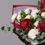 Букет Бархатная осень M белый миниатюра 2