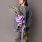 Букет Гладиолус - Милка фиолетовый миниатюра 2