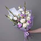 Букет Сиреневые грёзы L белый миниатюра 1