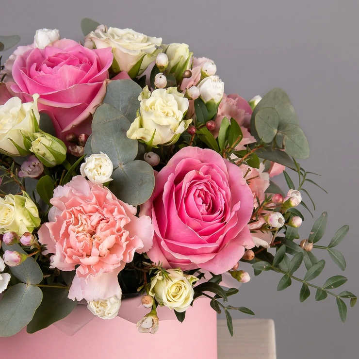 Шляпная коробка розовая фото 2