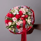 Флористический букет - Ягодный шейк
 белый миниатюра 1